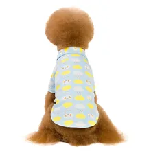 Футболка для собак, новая модная футболка для питомцев на весну и лето, двуногая Одежда для собак с принтом облака, футболки для маленьких собак