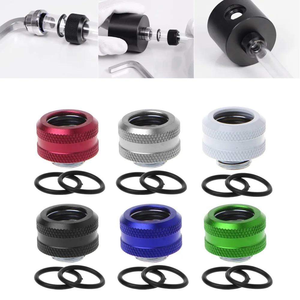 

OPEN-SMART Water Cooling G1/4 Thread 12mm/14mm/16mm Rigid Hard Tube Connector Water Block Fittings