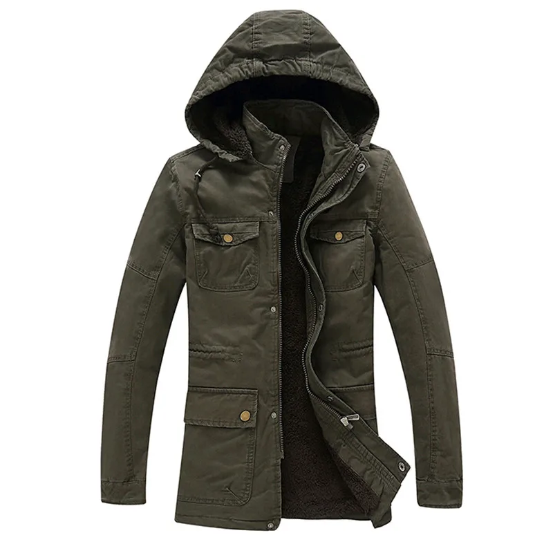 2015 New brand winter jacket Pure cotton and wool men's casual overcoat
