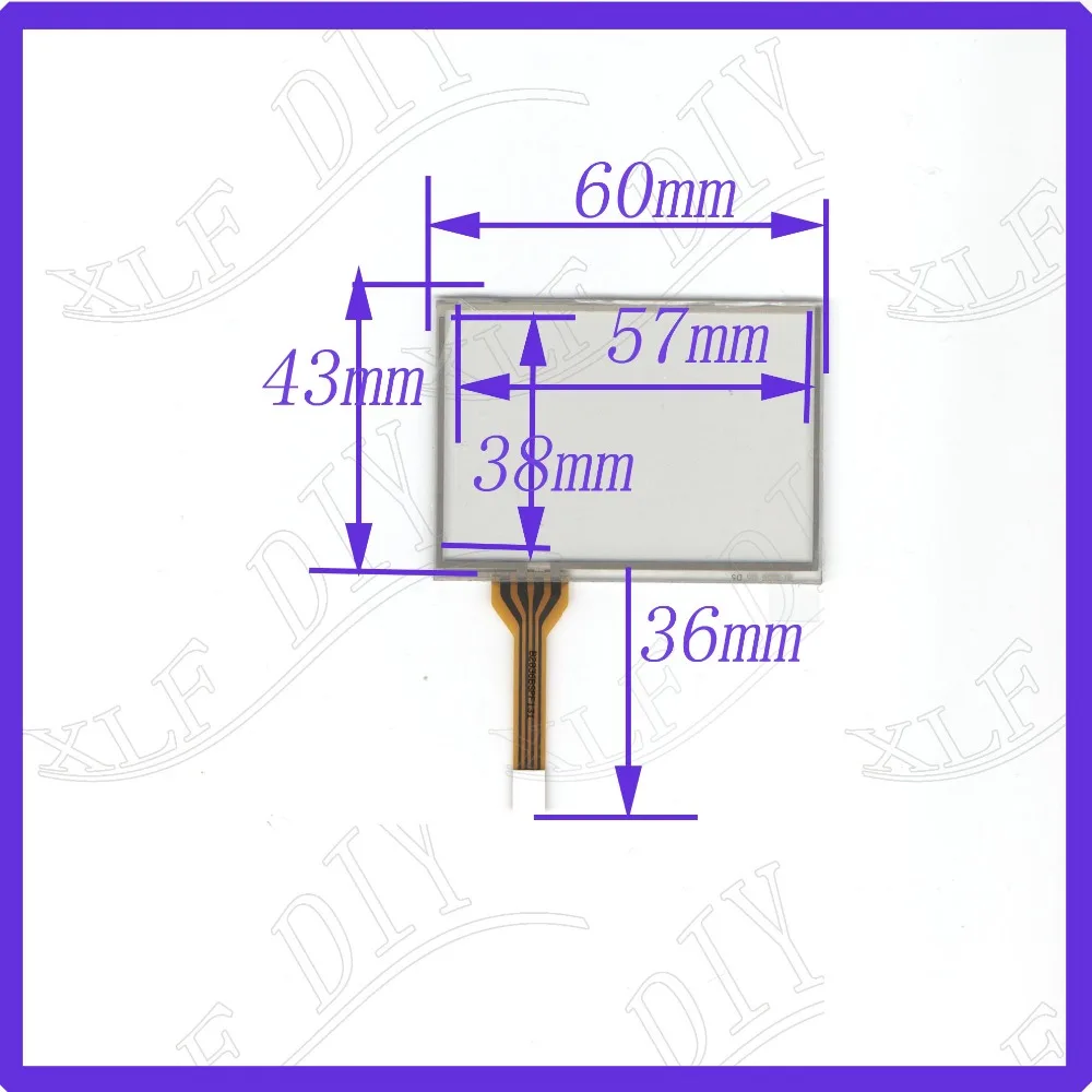 ZhiYuSun AI 2836 2 4 дюйма 60 мм * 43 линии Сенсорная панель 60*43 Сенсорное стекло это