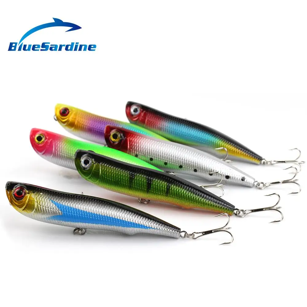 6PCS 15.8G 12CM Popper Fishing Lures Hard Baits Wobbler Artificial Fishing Tackle Topwater Floating