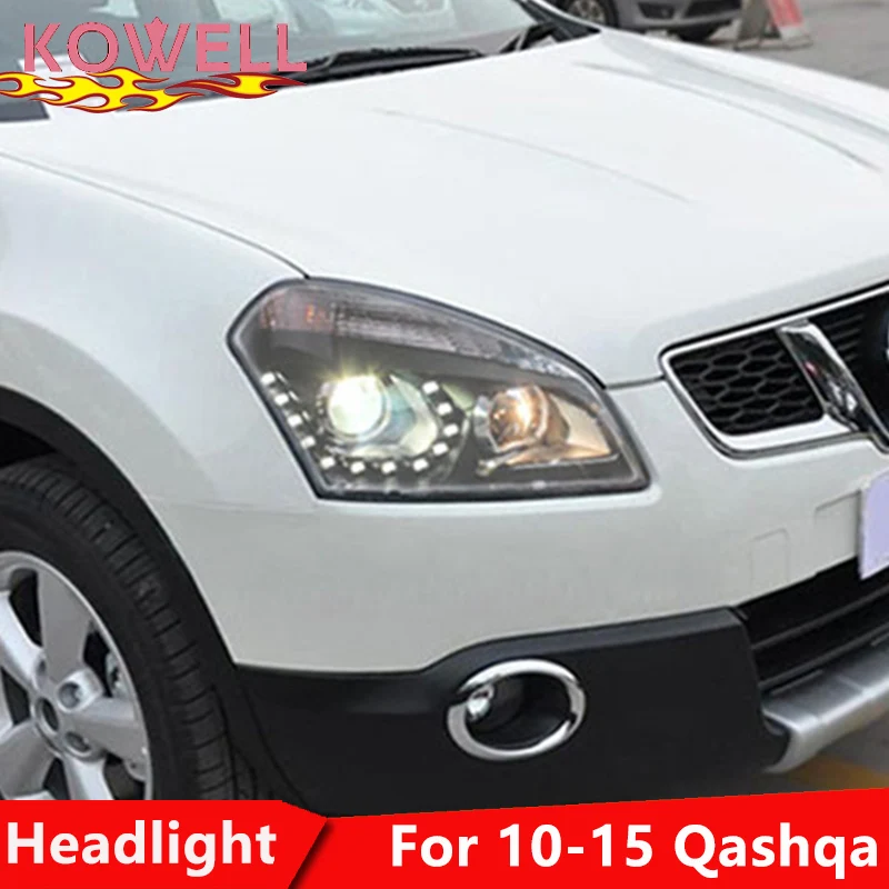 Стайлинг автомобиля KOWELL для Nissan Qashqai светодиодные фары 2009 2014 новые drl H7 hid