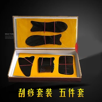 

5 pcs acupuncture massage scraping plate facail/back/body massage use