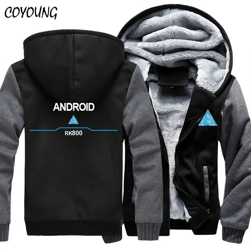 USA Size Game Detroit Becomes Human Hoodies Men Women Unisex Hoodies Thicken Jacket Zipper Coat Clothing USA Size Game Detroit Becomes Human Hoodies Men Women Unisex Hoodies Thicken Jacket Zipper Coat Clothing