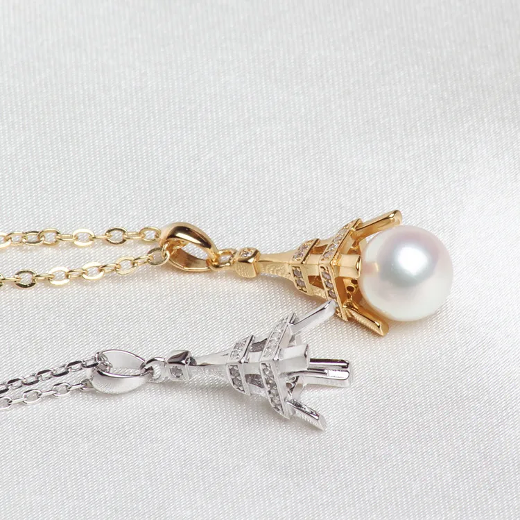 2 Color Fashion Pearl Pendant Mountings, Pendant Findings, Pendant