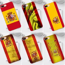 Для iPhone X XS Max XR 4 4S 5 5C SE, 6, 6 S, 7, 8 Plus Galaxy A3 A5 J1 J3 J5 J7 2017 мягкий Куинн чехол для телефона в стиле ретро; Национальный Es Испанский флаг