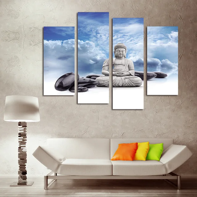 Blueprint Interior Design Painting four pc no frame blueprint for sitting buddha oil painting printed Blueprint Interior Design Painting four pc no frame blueprint for sitting buddha oil painting printed