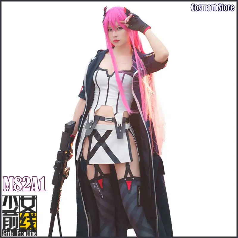 

Game Girls Frontline M82A1 Cosplay Costume M82A1 Gun Master Battle Suit Uniform with headwear for Halloween Carnival Freeship
