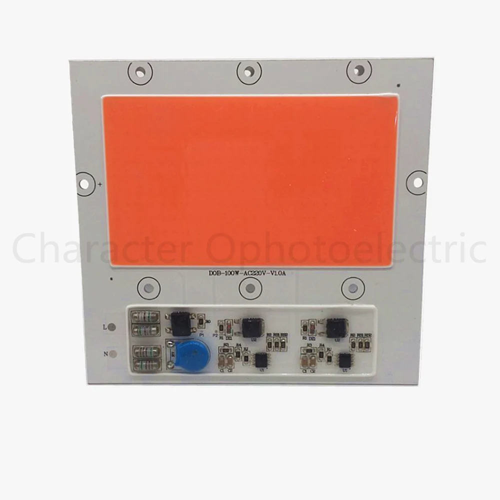 

1pcs New 100W 100 Watts 380NM-840NM Full Spectrum LED COB Chip, Integrated Smart IC Driver 220V For Plant Growth light