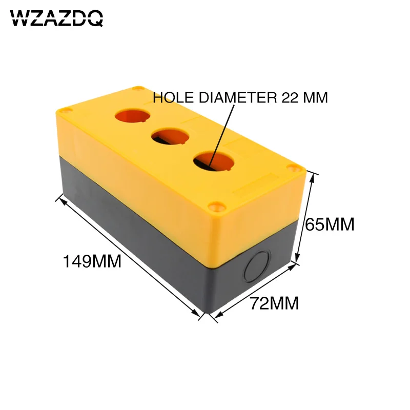 BX3-22 три отверстия кнопки коробка 3 отверстия три отверстия кнопки блока управления коробке три открытых отверстие 22 мм
