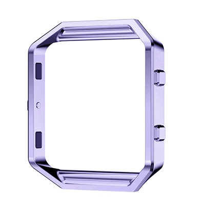 Сменный Чехол-держатель из нержавеющей стали, рамка для Fitbit Blaze, трекер активности, аксессуары для умных часов - Цвет: light purple