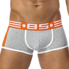 BS брендовые боксеры, мужское нижнее белье, Cueca, пикантные мужские трусы, дышащие боксеры, хлопковые Трусы-слипы, Cuecas boxershorts, мужские Hombre 7