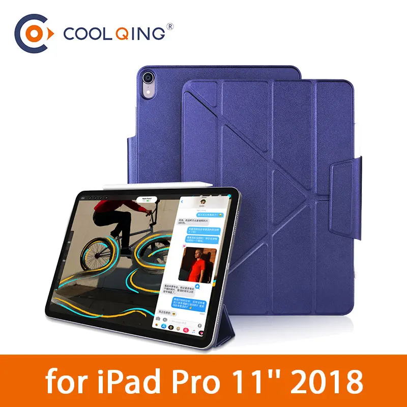 

Multifolded Magnets Tablet Case For iPad Pro 11 2018 Magnet Smart Wake/Sleep Protective Cover For iPad Pro 11inch iPad 2018 Case