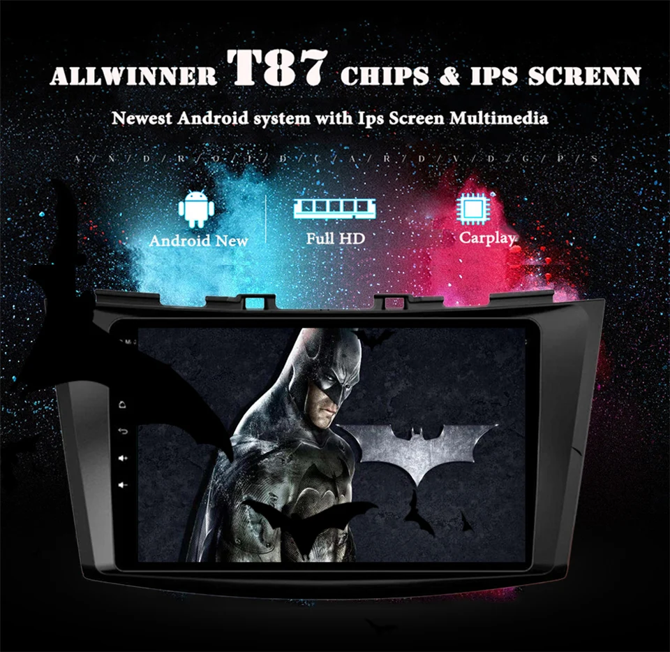 Top Octa core Android 9.1 Car DVD 4+64GB video multimedia player for Suzuki swift 2011 2012 2013 2014 2015 2016 gps Head Unit radio 3