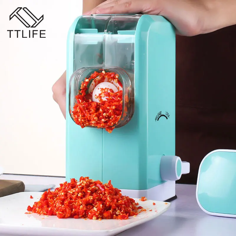 

TTLIFE Vegetable Chopper Food Processor Cutter Multifunction Vegetable Fruit Twist Shredder Manual Meat Grinder Kitchen Tools