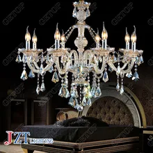 J best price new fashion light K9 Crystal Chandelier Modern 8 Lights Candle Crystal ceiling light for dining room living room