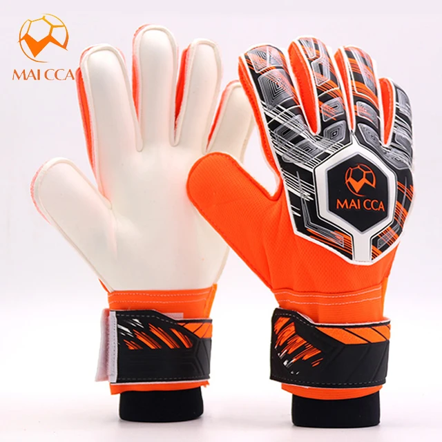 Guantes de fútbol profesionales baratos para niños, guantes de portero con protección para dedos, guantes