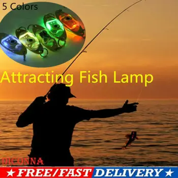 

Fluorescent Attracting Fish Flash Lamp Bass Spoon Fishing Squid LED Lure Light