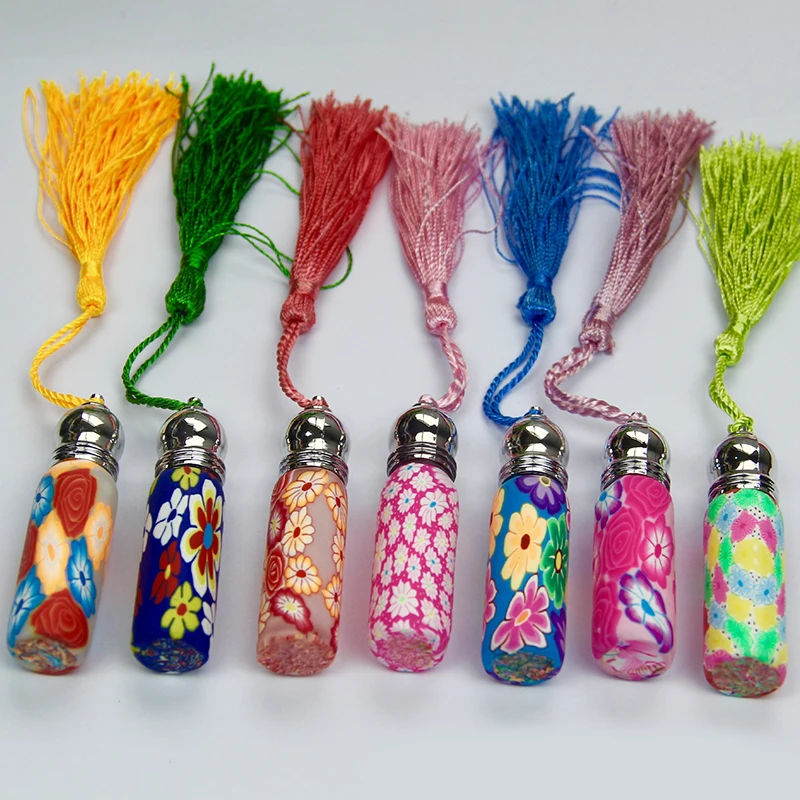 

6ml Pottery Gift Glass Essential Oil Roller Bottles Glass Roller Balls Aromatherapy Perfumes Lip Balms Glass Roll on Bottle