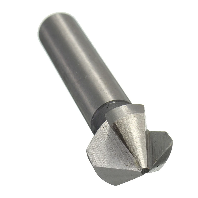 1pc 3 Flute HSS Countersink Drill Bit 90 Degree Chamfer Cutter Tool For Wood Steel 6.3/8.3/10.4/12.4/16.5/20.5mm