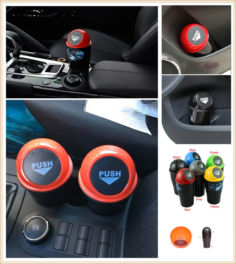Car Garbage Can Auto Trash Dust Case Holder Bin box Car-styling for Chevrolet Cavalier Volt SS Chevelle FNR 1970 1967
