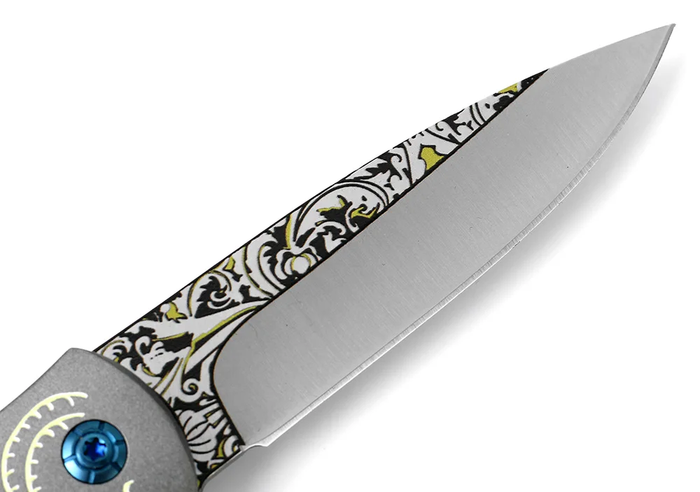 KKWOLF 3D бабочка печати складной нож CM83 серая стальная ручка открытый боевой Спорт обороны карманный нож EDC Охотничий пояс инструменты