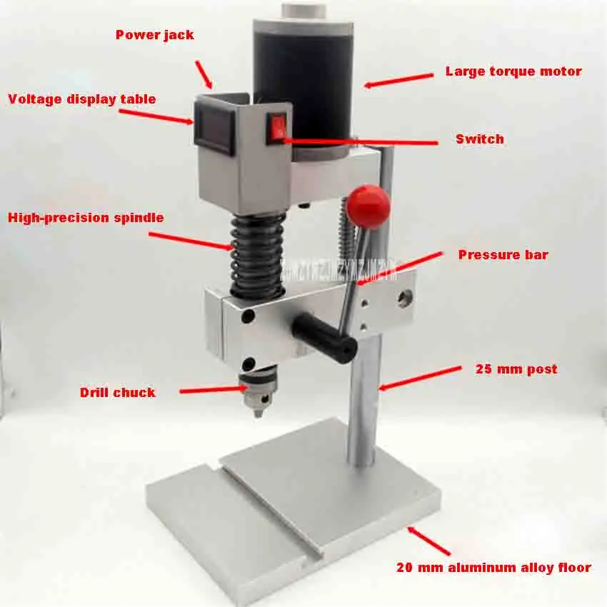 DIY прецизионное сверло малая скамья дрель Алюминий сплав резьбонарезной станок B10/JTO/B12/ER11 миниатюрный скамья сверлильный патрон Лидер продаж