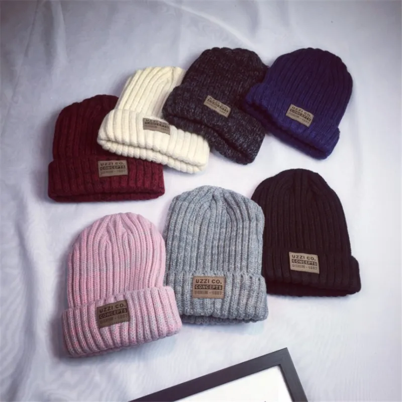 

2018 New Winter Beanie Warm women new Unisex Turban Hats Knitted Snow Ski Knit Hat Knitting Crochet Beanies Cap accessory
