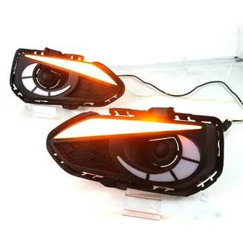

2Pcs LED DRL Daytime Running Lights Fog light Driving Bumper Fit For Honda Fit 17-18