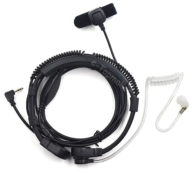 imágenes para 1 Pin Auricular Throat Micrófono Auricular PTT para Motorola Walkie Talkie de Radio CB 2.5mm MS350R TLKR T7 T3 T4 XTR446 FV200 imágenes para 1 Pin Auricular Throat Micrófono Auricular PTT para Motorola Walkie Talkie de Radio CB 2.5mm MS350R TLKR T7 T3 T4 XTR446 FV200