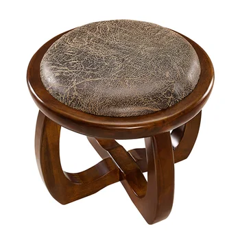 

Creative coffee table stool dressing table stool sofa leather bench shoes low stool fashion solid wood home stool