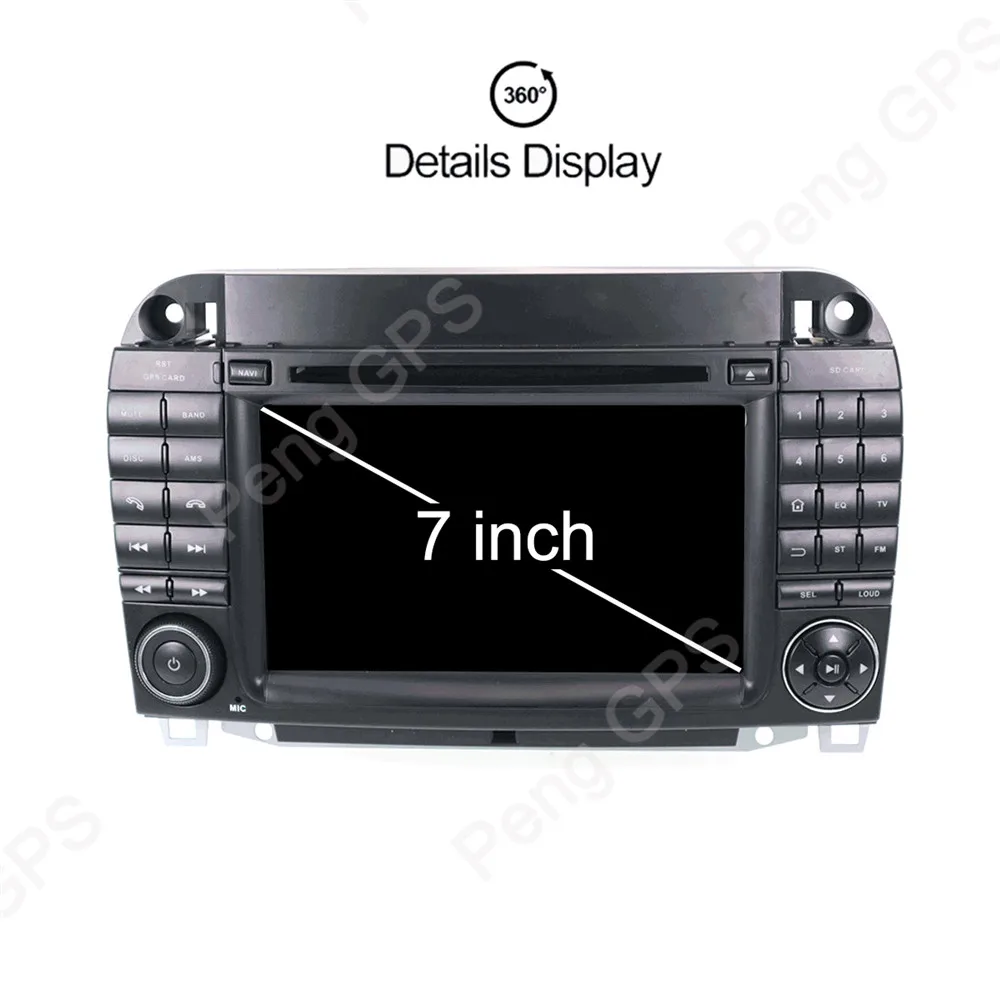 Best 2 Din 7 INCH Android 8.0 Car CD DVD Player 8 Core GPS Navigation for Mercedes Benz S-Class W220 S280 S320 S350 Stereo 1080P HD 6