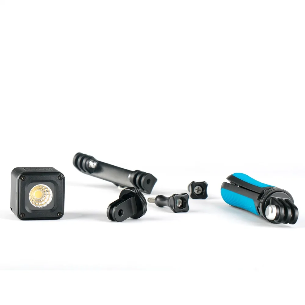 Gopro штатив монопод для селфи ручной 2 в 1 w Водонепроницаемый Led металлическая