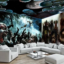 Beibehang Фэнтези ужас Мода Водонепроницаемый шелк ткань обои ужас туман тема пространство фон papel де parede 3d обои