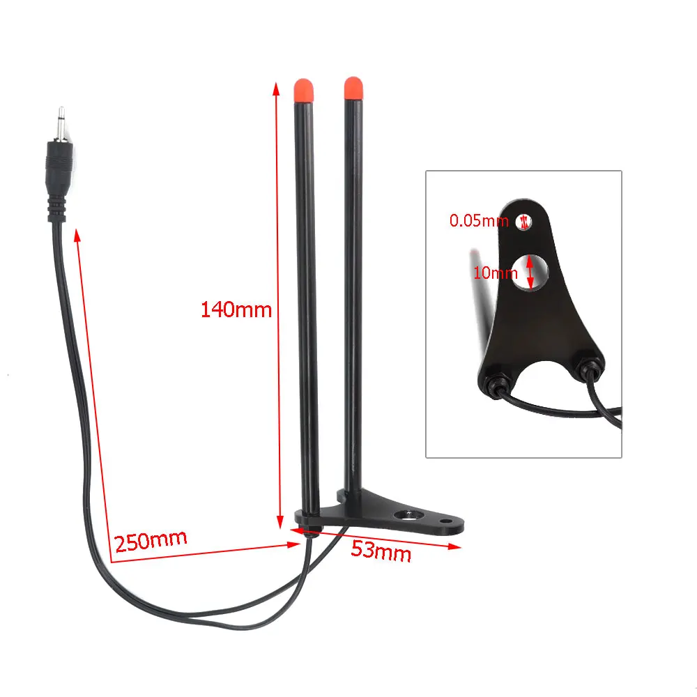 Fishing Tackle 4pcs Carp Fishing Tackle LED Snag Ears Fishing Snag Ear Bar with LED Light Color Green Yellow Red Blue