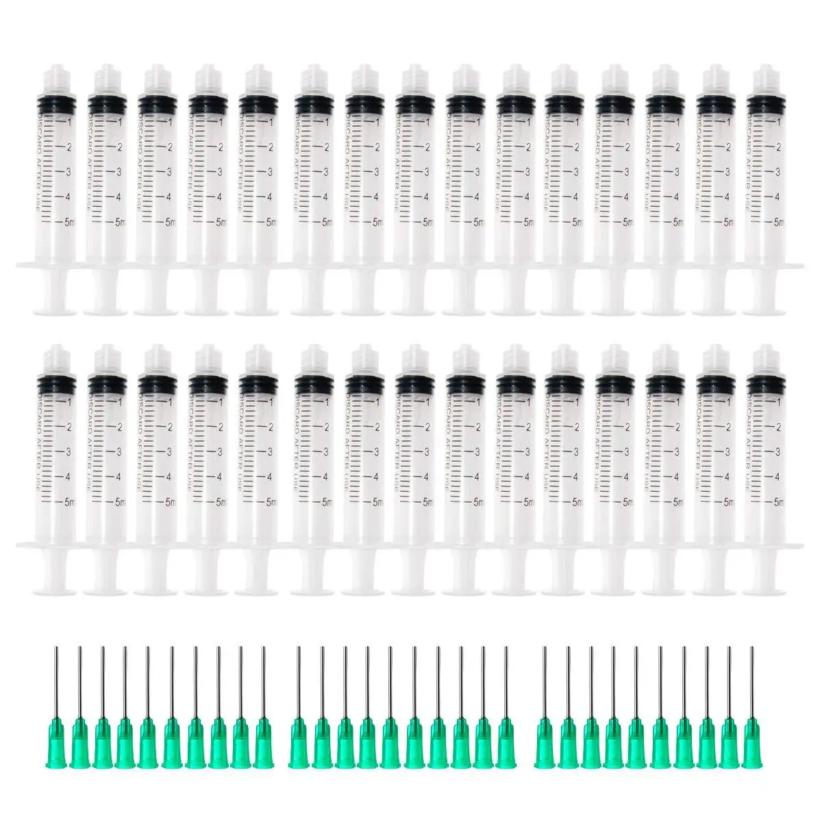 Seringa de Plástico Injector para o Laboratório e Industrial ml com 1 Polegada Ponta Romba Dispensa Agulhas Cola Adesivos Solda 30 Conjuntos 18 5g
