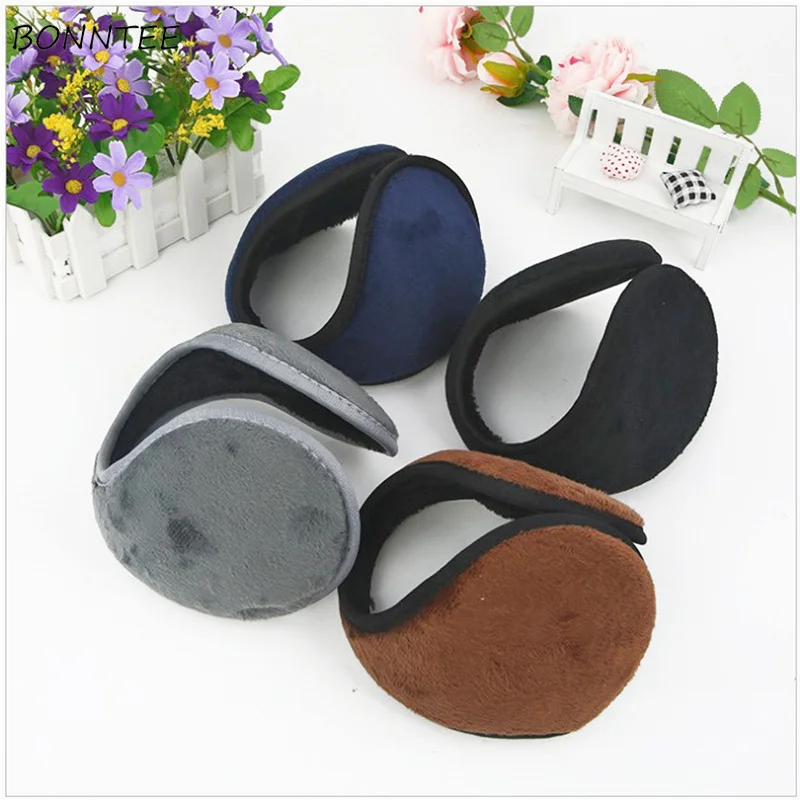 Earmuffs Unisex Winter Classic Elegant Rear Wear Cotton Plush Leisure