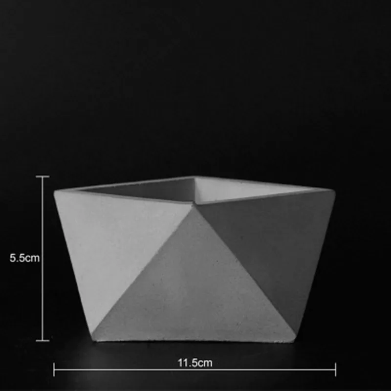 DIY Home Gardening Landscape plant molds Silicone Concrete flowerpot mold for cement Desk succulents planter pot mould