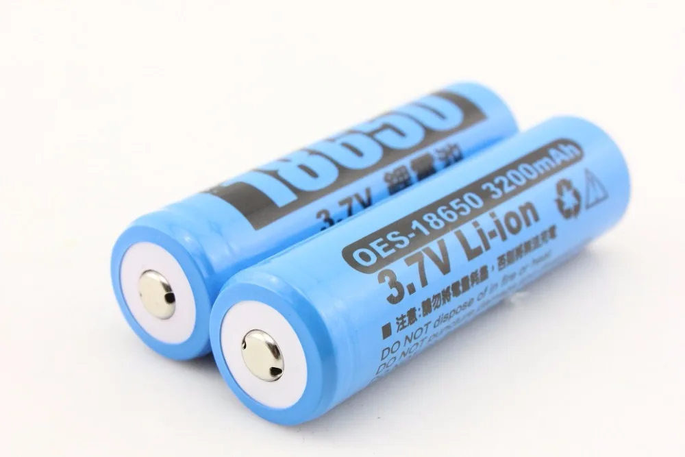 Oes 18650 3200mah icr 18650 3 7v 3 6v li ion lithium ion oplaadbare