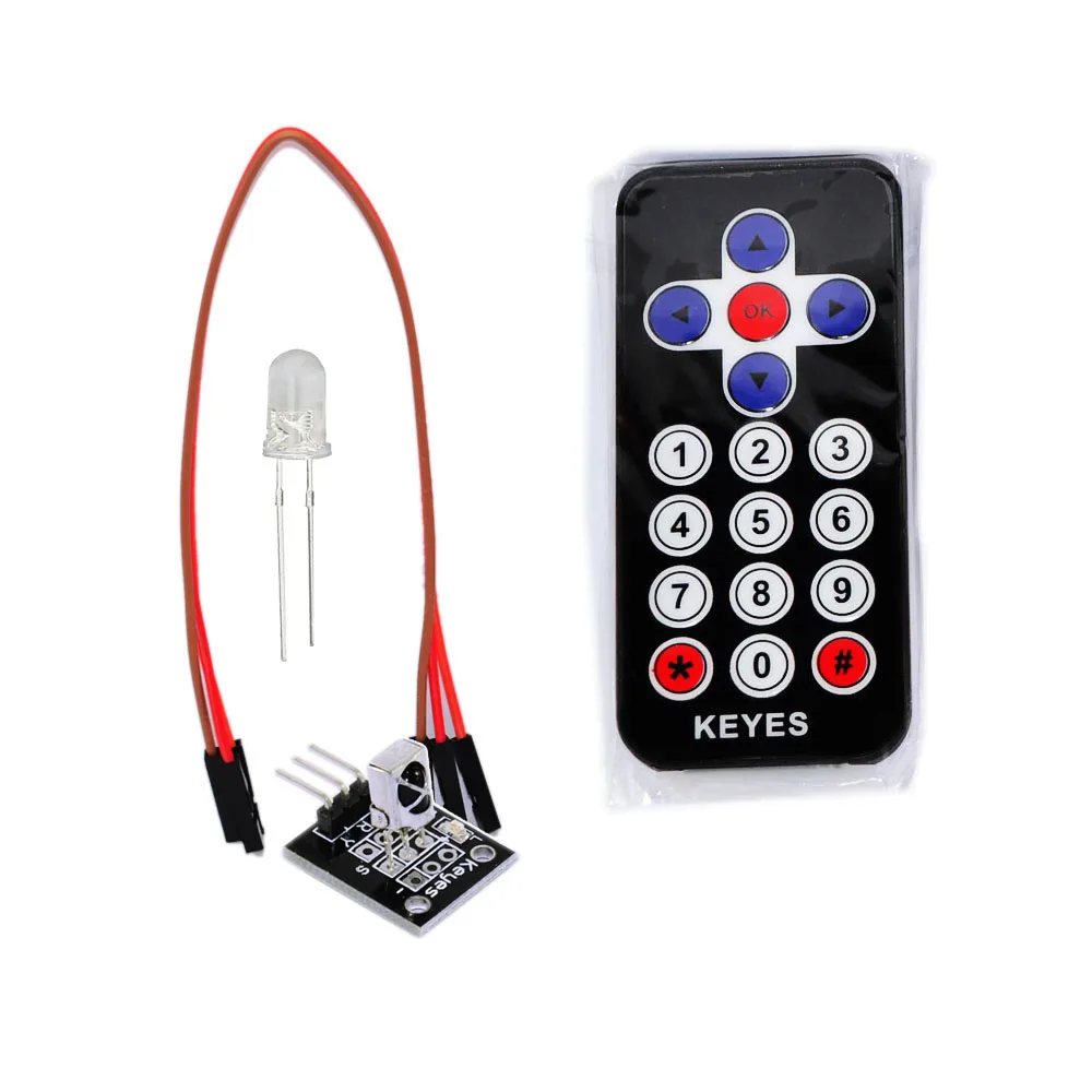 

KEYES Infrared IR Wireless Remote Control Module Kits for Arduino Robot Car
