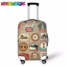 NOISYDESIGNS Vintage Travel On Road Luggage Cover Trunk Case Elastic Thick Suitcase Dustproof Protector Cover Dropship Custom
