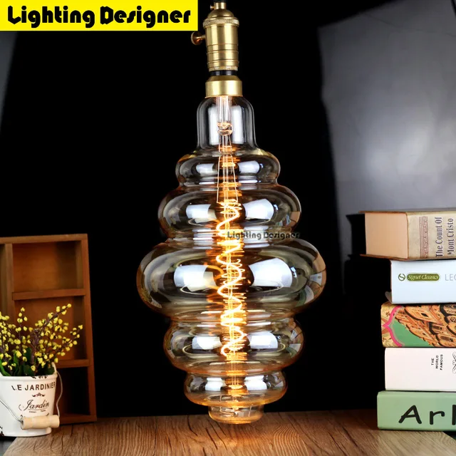 Grote maat lamp dimbare Edison E27 Zachte LED Filament Vintage led lamp
