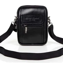 Мужская повседневная поясная сумка из натуральной кожи, поясная сумка через плечо