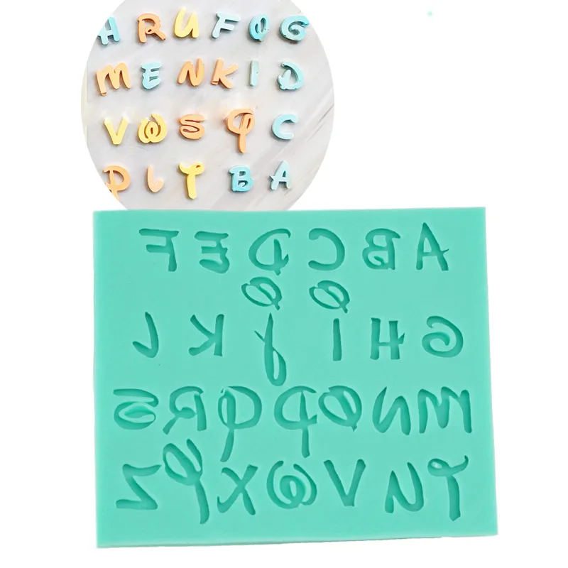 

DIY Alphabet Letter Number Fondant Cake Biscuit Baking Mould Cookie Cutters and stamps Cake DIY Alphabet Mold