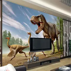Beibehang пользовательские 3d обои 3D динозавров росписи ТВ фон гостиная стены спальни украшения дома