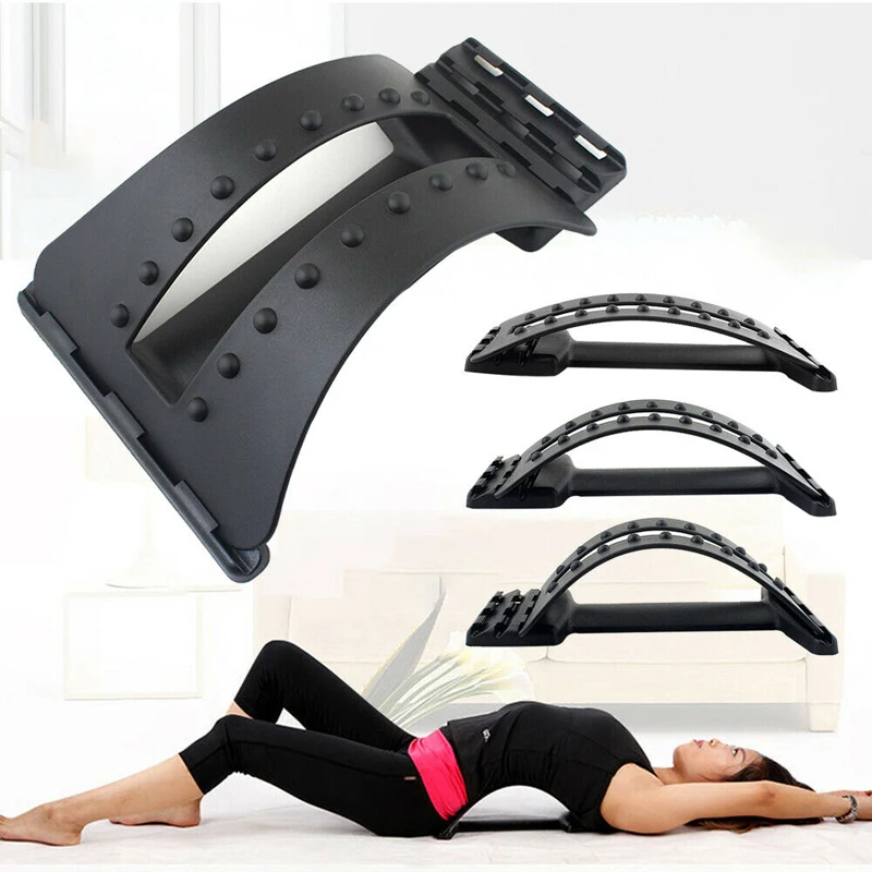 

Back Massage Stretching Pain Relief Back Support Stretcher Waist Fitness Equipment Stretch Spine Relax Mate Posture Corrector