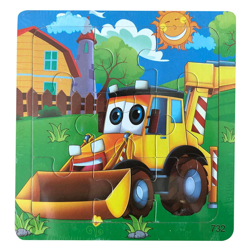 1 шт. деревянные транспортные головоломки Развивающие Детские обучающие игрушки Пазлы для детей Захватывающие игры D201214