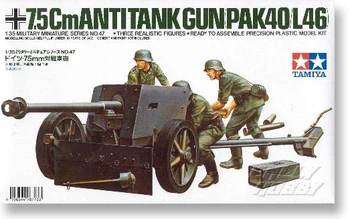 

1/35 World War II German PAK 40 75mm Antitank Gun (including 3 Soldiers) 35047