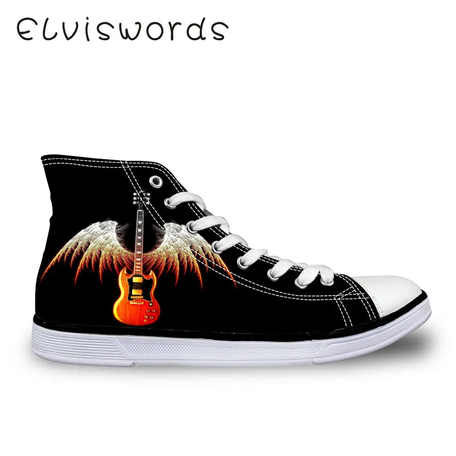 

2019 Spring and Summer New Women High-top Canvas Shoes Fashion Printed Cute Lace-up Flat shoes Student Casual Shoes