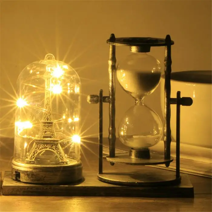 Новые популярные винтажные песочные часы светодиодный светильник башня настольная лампа украшения для дома SMD66